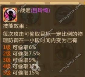 《胡萊三國2》呂玲綺技能屬性詳解