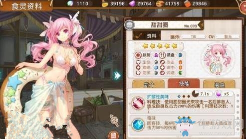 《料理次元》甜甜圈屬性詳解