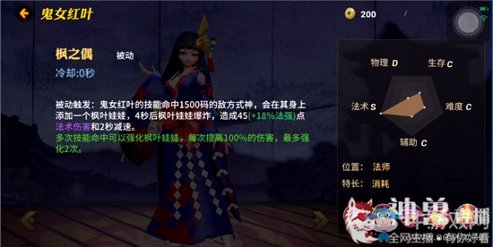 《決戰(zhàn)平安京》鬼女紅葉技能詳解