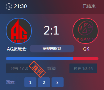 《王者榮耀》2017KPL秋季賽9月29號AG超玩會 vs GK比賽視頻