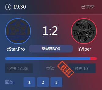 《王者榮耀》2017KPL秋季賽10月12號eStar vs sViper比賽視頻