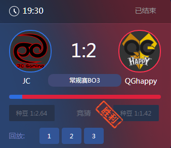 《王者榮耀》2017KPL秋季賽10月14號JC vs QG比賽視頻