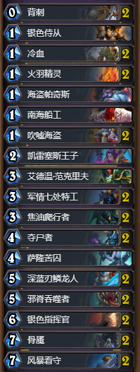 《爐石傳說》強(qiáng)力奪尸者快攻賊卡組推薦