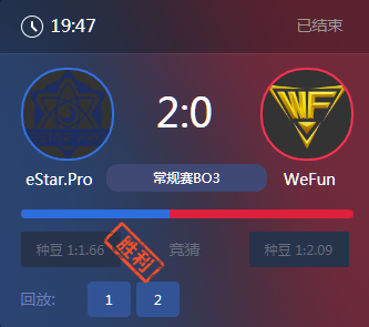 《王者榮耀》2017KPL秋季賽10月15號eStar vs WF比賽視頻