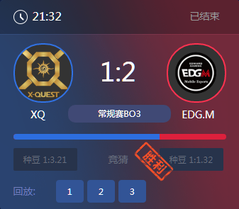 《王者榮耀》2017KPL秋季賽10月15號XQ vs EDG.M比賽視頻