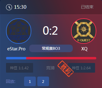 《王者榮耀》2017KPL秋季賽10月28號(hào)eStar vs XQ比賽視頻