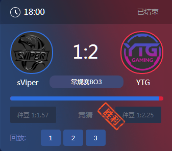 《王者榮耀》2017KPL秋季賽11月10號sViper vs YTG比賽視頻