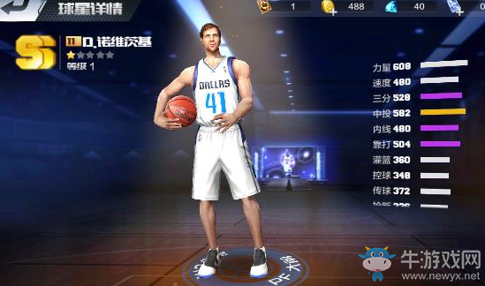 《最強(qiáng)NBA》手游諾維茨基屬性詳解