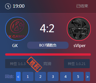 《王者榮耀》2017KPL秋季賽11月18號GK vs sViper比賽視頻