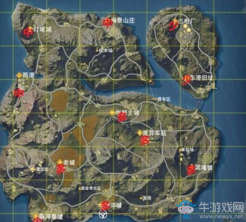 《荒野行動(dòng)》手游降落點(diǎn)詳解