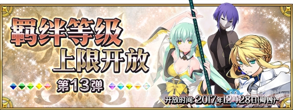 《FGO》羈絆等級上限開放第13彈從者一覽