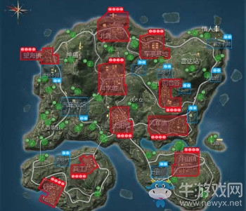 《CF》手游荒島特訓(xùn)資源點介紹