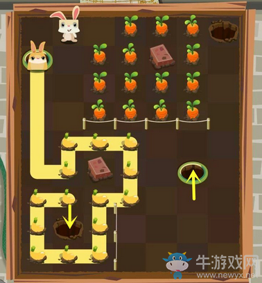 《兔子復(fù)仇記》第三章兔子洞里71-75關(guān)圖文攻略