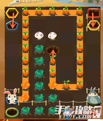 《兔子復(fù)仇記》龍舌蘭高原第13關(guān)圖文攻略