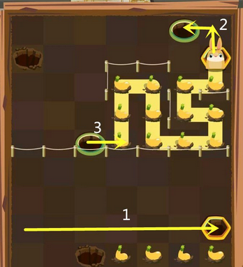 《兔子復(fù)仇記》第三章兔子洞里71-75關(guān)圖文攻略