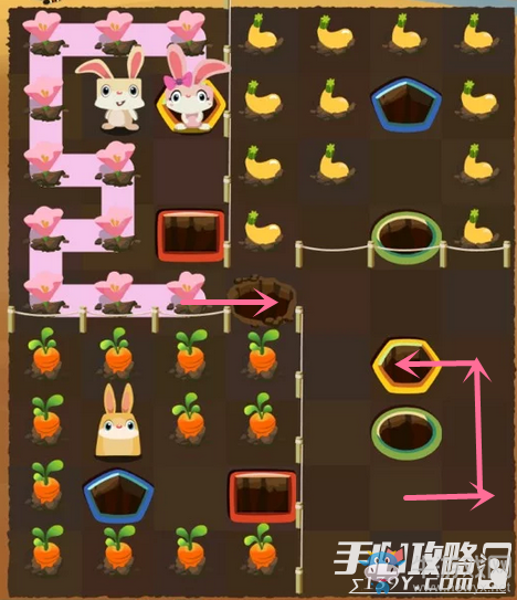 《兔子復(fù)仇記》龍舌蘭高原第23關(guān)圖文攻略
