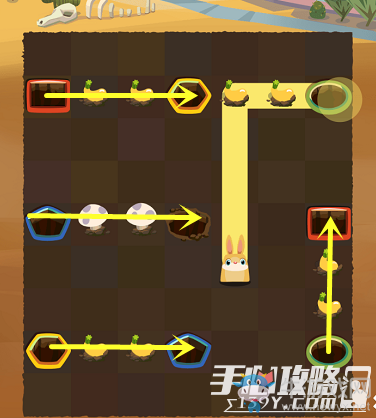 《兔子復(fù)仇記》龍舌蘭高原第21關(guān)圖文攻略
