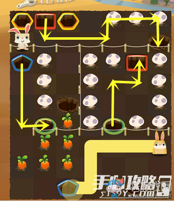 《兔子復(fù)仇記》龍舌蘭高原第75關(guān)圖文攻略