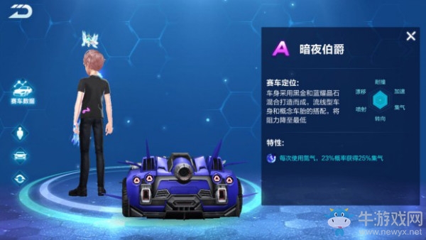 《QQ飛車》手游A車暗夜伯爵介紹