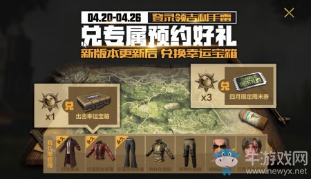 《絕地求生：全軍出擊》五軍新版本累計登錄獎勵介紹