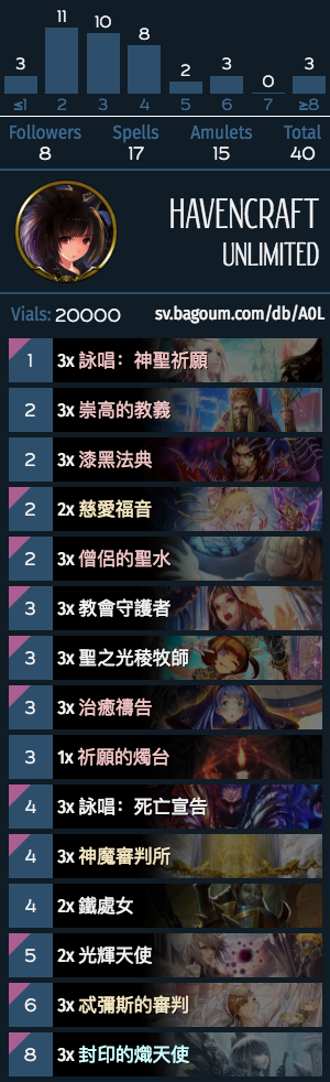 《影之詩(shī)》國(guó)服無(wú)限天使教卡組推薦