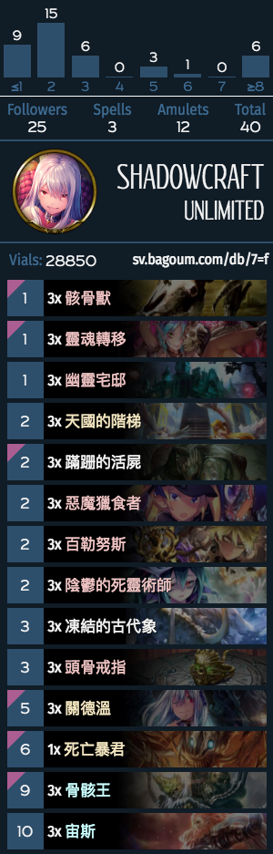 《影之詩》國服無限骸王送葬死卡組推薦