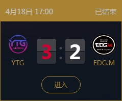 《王者榮耀》2018KPL春季賽4月18日YTG vs EDG.M比賽視頻