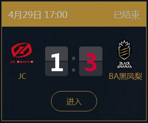 《王者榮耀》2018KPL春季賽4月29日J(rèn)C vs BA黑鳳梨比賽視頻