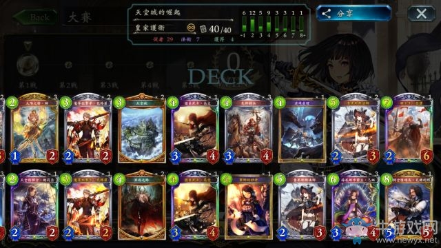 《影之詩》國服無限天空城冥府皇卡組推薦