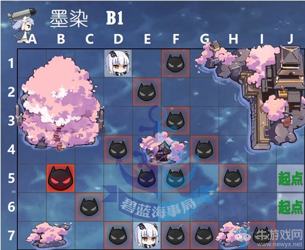 《碧藍(lán)航線》墨染的鋼鐵之花B1通關(guān)攻略