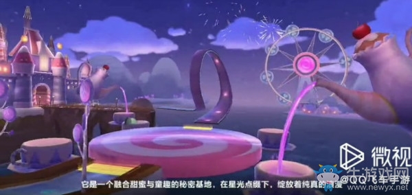 《QQ飛車》手游賽道糖果不夜城介紹