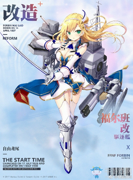 《碧藍航線》福爾班改造所需圖紙一覽