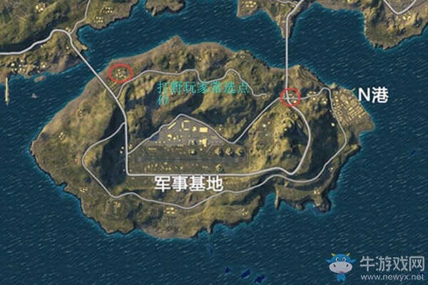 《和平精英》海島軍事基地打野攻略