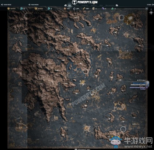 《刺客信條：奧德賽》地圖大小一覽