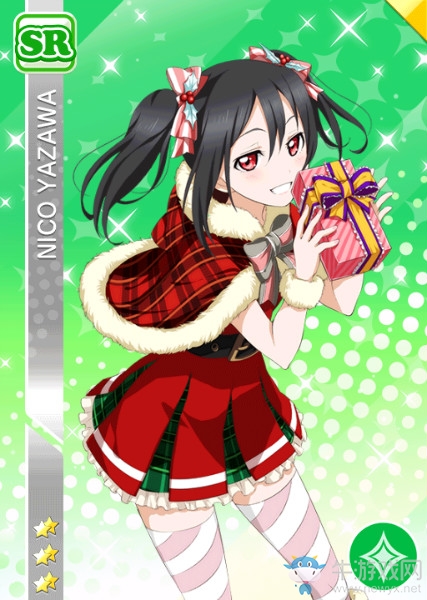 《LoveLive學園偶像祭》矢澤妮可【好孩子的圣誕節】卡牌介紹