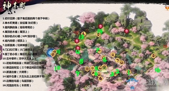 《侍魂：朧月傳說》神木町尋寶位置攻略