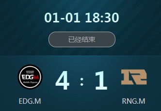 《王者榮耀》2018冬季冠軍杯1月1日EDG.M vs RNG.M視頻