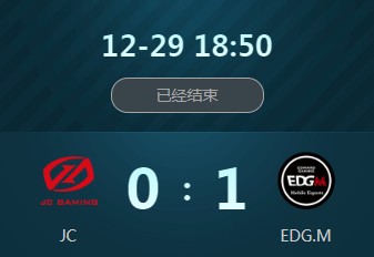 《王者榮耀》2018冬季冠軍杯12月29日JC vs EDG.M視頻