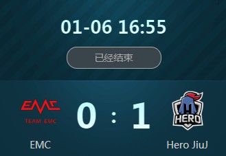 《王者榮耀》2018冬季冠軍杯1月6日小組賽EMC vs Hero視頻