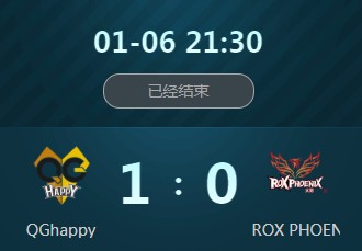 《王者榮耀》2018冬季冠軍杯1月6日小組賽QGhappy vs ROX視頻