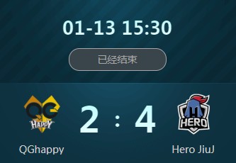 《王者榮耀》2018冬季冠軍杯1月13日決賽QGhappy vs Hero視頻