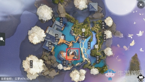 2019《楚留香》手游3月2日坐觀萬象打坐位置