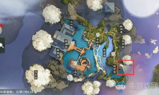 2019《楚留香》手游3月14日坐觀萬象打坐位置