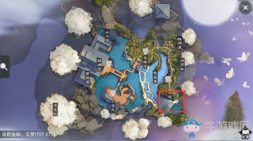 2019《楚留香》手游3月21日坐觀萬象打坐位置