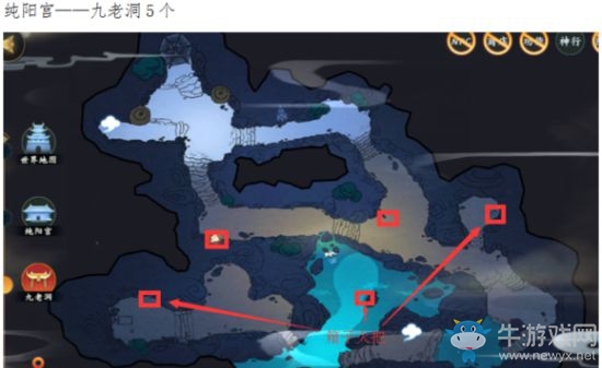 《劍網(wǎng)3：指尖江湖》純陽宮寶箱位置一覽