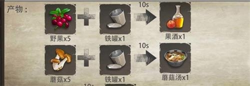 《文明重啟》食物食譜配方大全