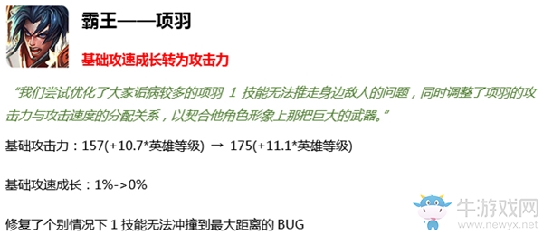 《王者榮耀》27日英雄調(diào)整