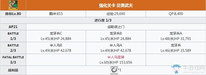 《Fgo》貝奧武夫技能本關(guān)卡攻略