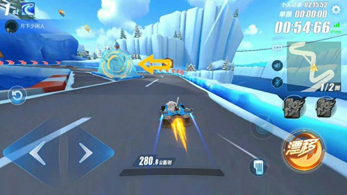 《qq飛車》手游冰雪企鵝島跑法攻略