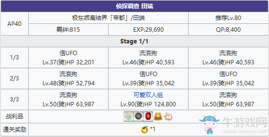 《Fgo》帝都圣杯奇譚田端攻略